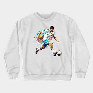 Football Soccer Player Sport Game Champion Competition Abstract Crewneck Sweatshirt